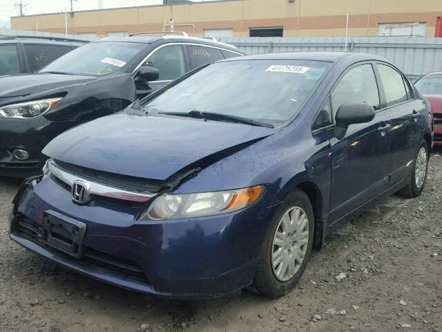 2HGFA16327H032048 - 2007 HONDA CIVIC DX BLUE photo 2