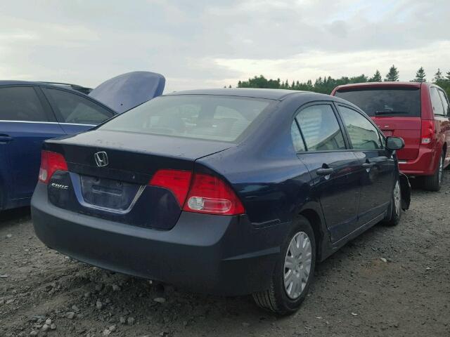 2HGFA16327H032048 - 2007 HONDA CIVIC DX BLUE photo 4