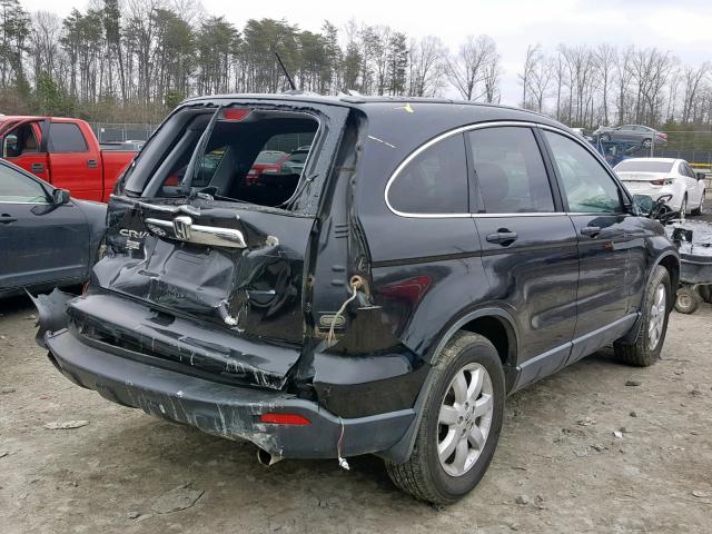 5J6RE48797L000597 - 2007 HONDA CR-V EXL BLACK photo 4