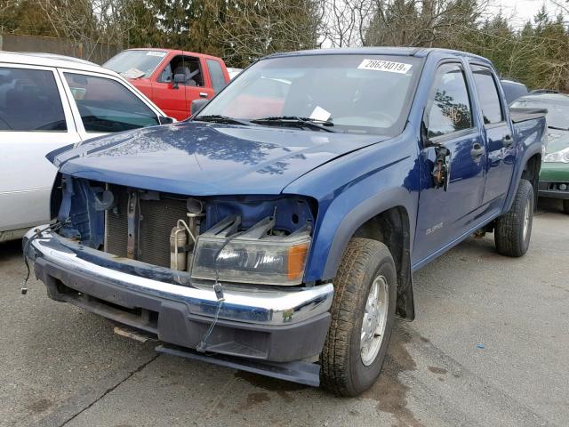 1GCDT136758127576 - 2005 CHEVROLET COLORADO BLUE photo 2