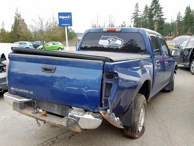 1GCDT136758127576 - 2005 CHEVROLET COLORADO BLUE photo 4