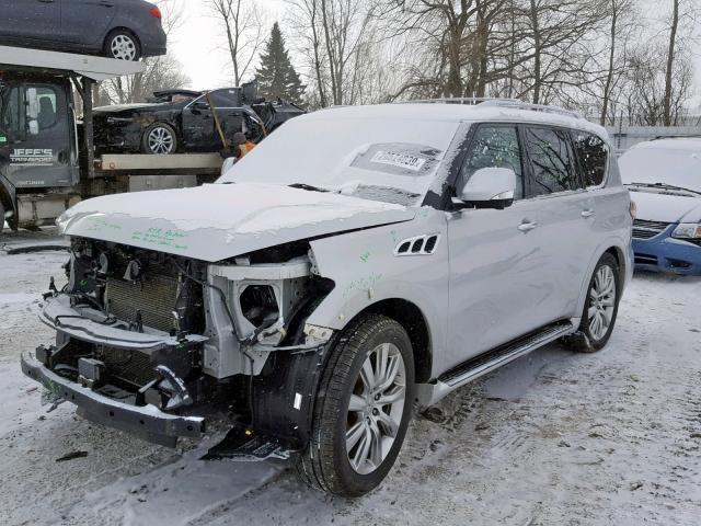 JN8AZ2NE5C9016600 - 2012 INFINITI QX56 SILVER photo 2