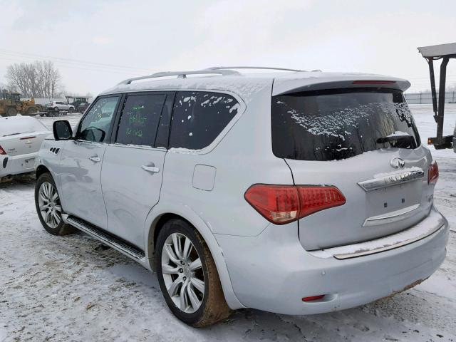 JN8AZ2NE5C9016600 - 2012 INFINITI QX56 SILVER photo 3