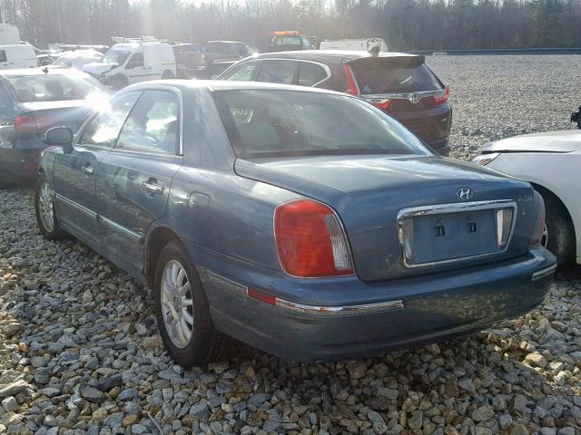 KMHFU45E74A345550 - 2004 HYUNDAI XG 350 GREEN photo 3