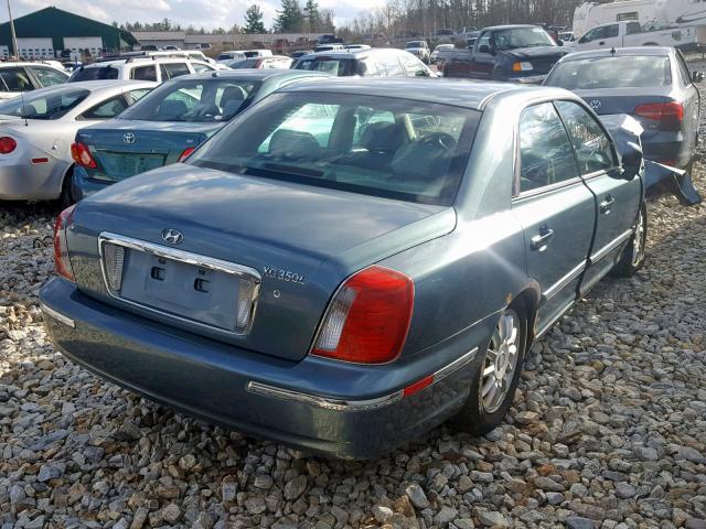 KMHFU45E74A345550 - 2004 HYUNDAI XG 350 GREEN photo 4