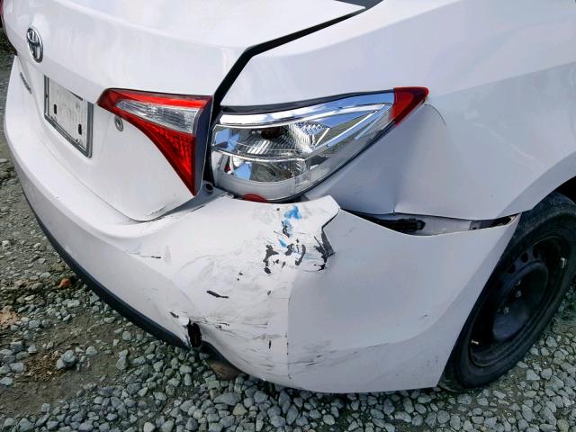 2T1BURHE0FC410880 - 2015 TOYOTA COROLLA L WHITE photo 9