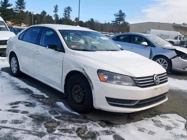 1VWAH7A31CC027593 - 2012 VOLKSWAGEN PASSAT S WHITE photo 1