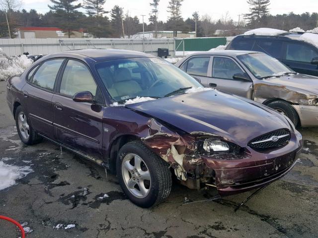 1FAFP55S2YA213671 - 2000 FORD TAURUS SES MAROON photo 1