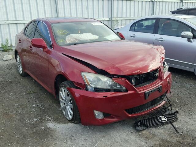 JTHCK262665004432 - 2006 LEXUS IS 250 MAROON photo 1