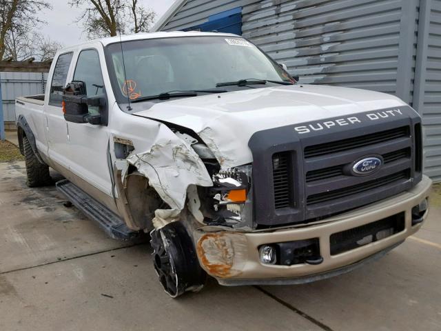 1FTWW31R68EA65876 - 2008 FORD F350 SRW S WHITE photo 1