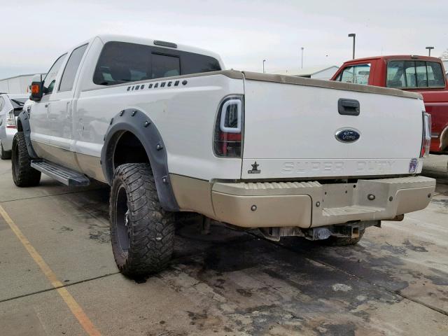 1FTWW31R68EA65876 - 2008 FORD F350 SRW S WHITE photo 3