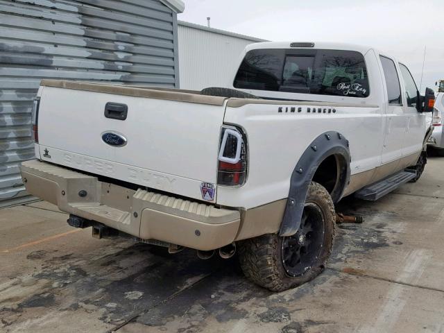 1FTWW31R68EA65876 - 2008 FORD F350 SRW S WHITE photo 4