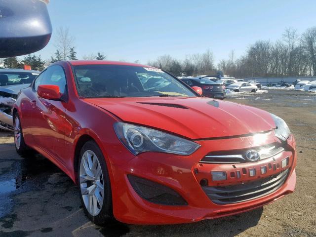 KMHHT6KD6DU080492 - 2013 HYUNDAI GENESIS CO RED photo 1