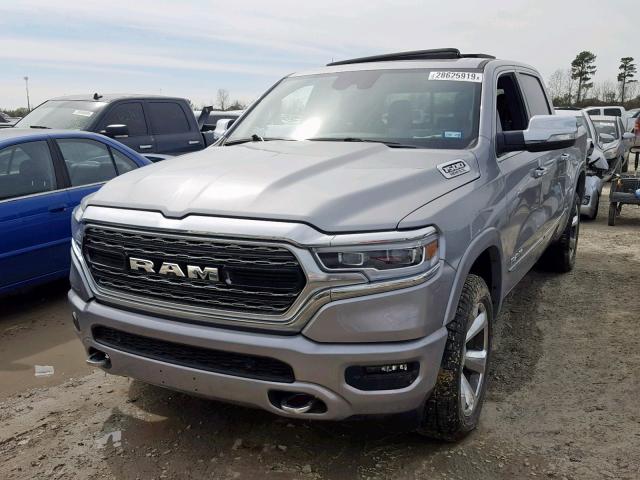 1C6SRFHT1KN524528 - 2019 RAM 1500 LIMIT GRAY photo 2