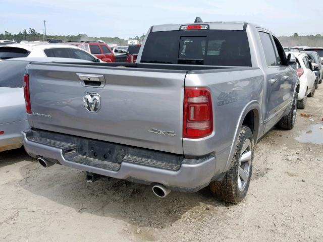 1C6SRFHT1KN524528 - 2019 RAM 1500 LIMIT GRAY photo 4