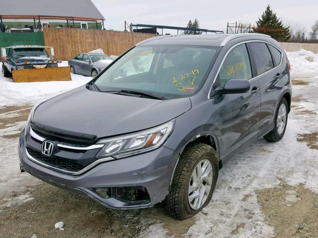 2HKRM4H73FH616971 - 2015 HONDA CR-V EXL GRAY photo 2