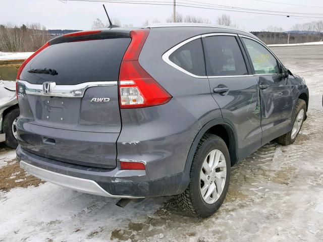 2HKRM4H73FH616971 - 2015 HONDA CR-V EXL GRAY photo 4