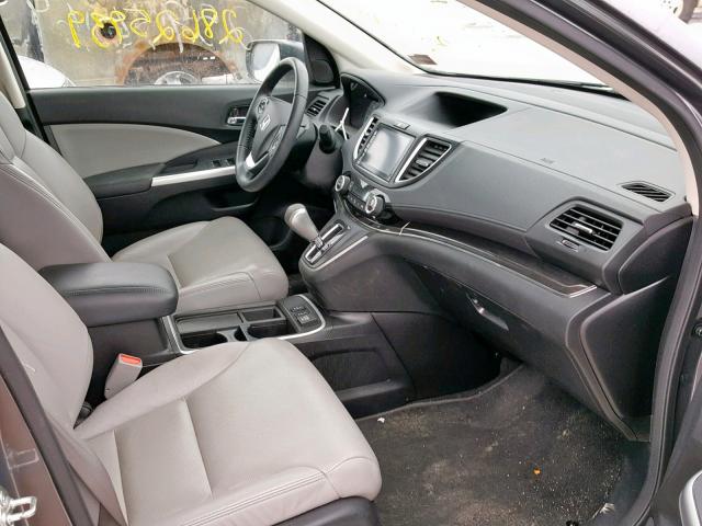 2HKRM4H73FH616971 - 2015 HONDA CR-V EXL GRAY photo 5