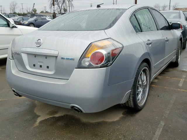 1N4CL21E59C164954 - 2009 NISSAN ALTIMA HYB SILVER photo 4