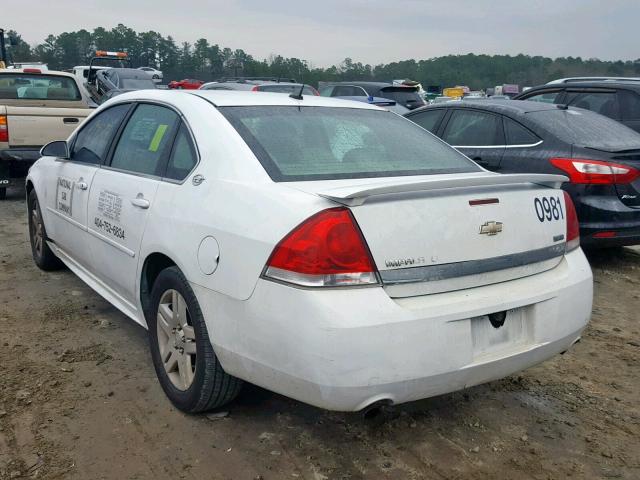 2G1WC57M091172918 - 2009 CHEVROLET IMPALA 2LT WHITE photo 3