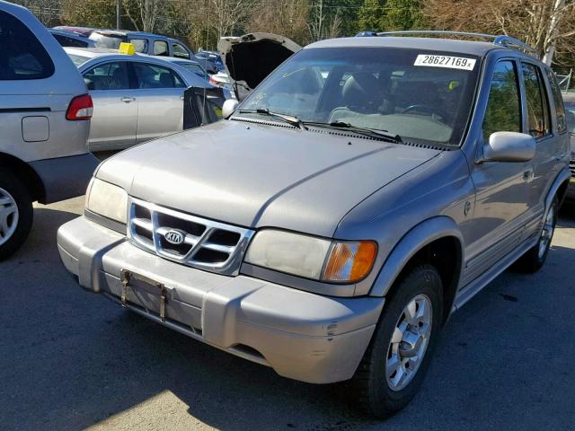 KNDJA723915063734 - 2001 KIA SPORTAGE SILVER photo 2