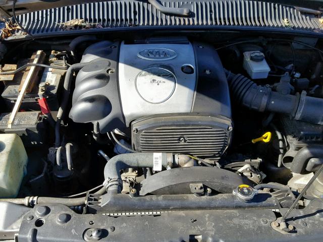 KNDJA723915063734 - 2001 KIA SPORTAGE SILVER photo 7