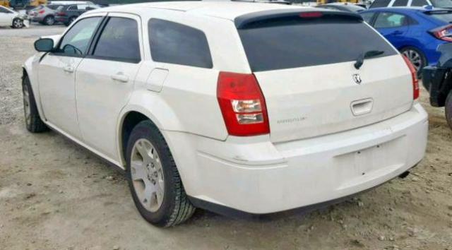 2D4FV47T07H763910 - 2007 DODGE MAGNUM SE WHITE photo 3