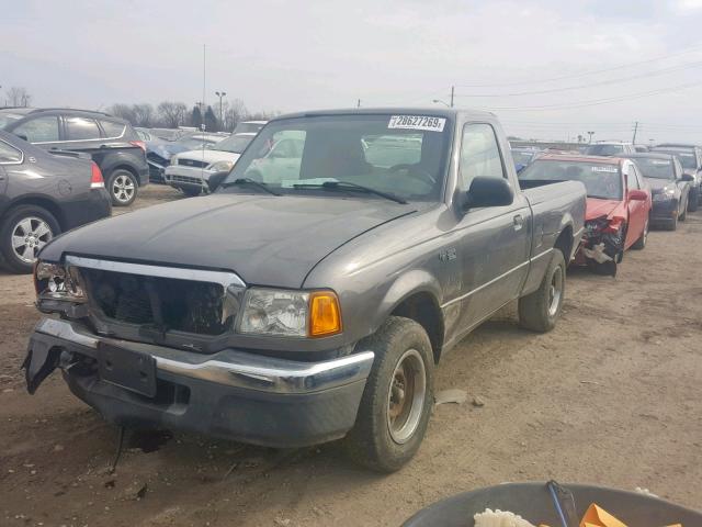 1FTYR10U34PA32617 - 2004 FORD RANGER CHARCOAL photo 2