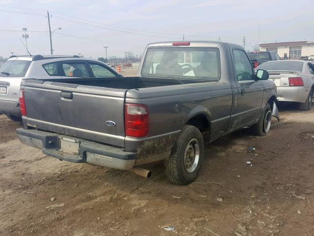 1FTYR10U34PA32617 - 2004 FORD RANGER CHARCOAL photo 4