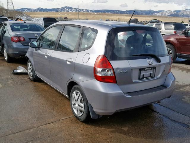 JHMGD38488S020314 - 2008 HONDA FIT GRAY photo 3