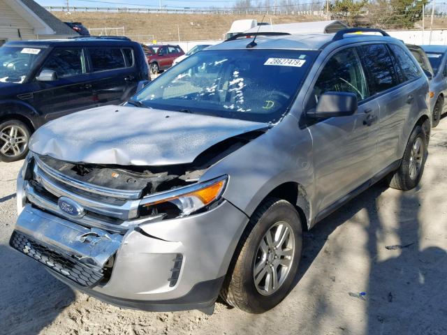 2FMDK3GC9BBA33699 - 2011 FORD EDGE SE SILVER photo 2