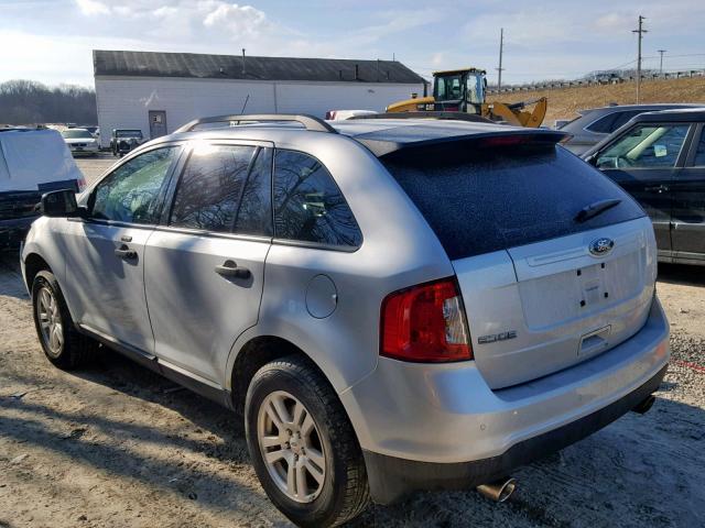 2FMDK3GC9BBA33699 - 2011 FORD EDGE SE SILVER photo 3