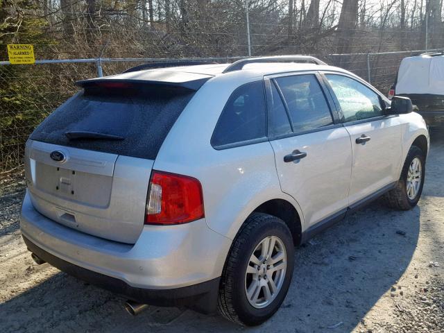 2FMDK3GC9BBA33699 - 2011 FORD EDGE SE SILVER photo 4