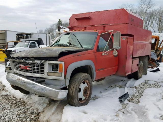 1GDKC34F6VJ508700 - 1997 GMC SIERRA C35 RED photo 2