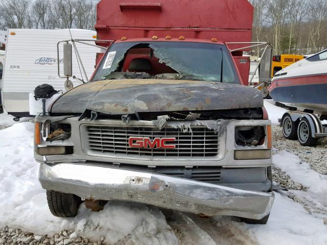 1GDKC34F6VJ508700 - 1997 GMC SIERRA C35 RED photo 9