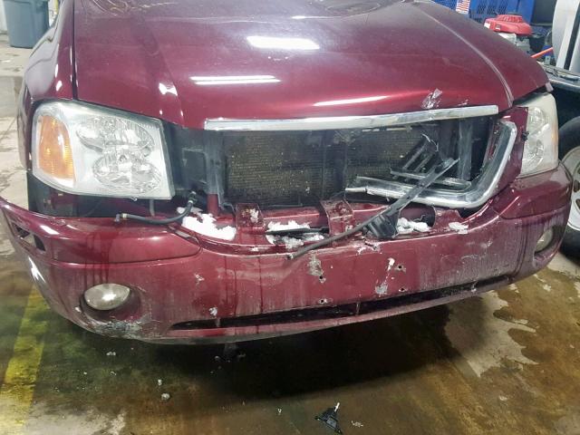 1GKDT13S632376937 - 2003 GMC ENVOY MAROON photo 9