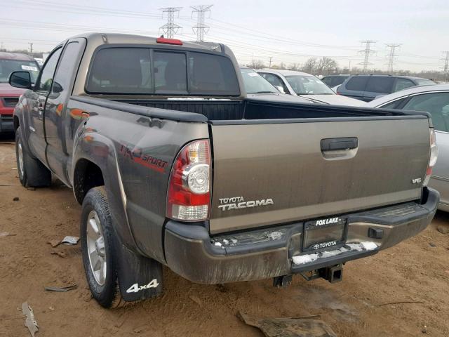 5TFUU4EN7EX100872 - 2014 TOYOTA TACOMA BROWN photo 3