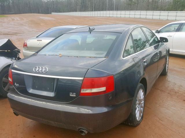 WAUDH74F36N114293 - 2006 AUDI A6 3.2 QUA GRAY photo 4