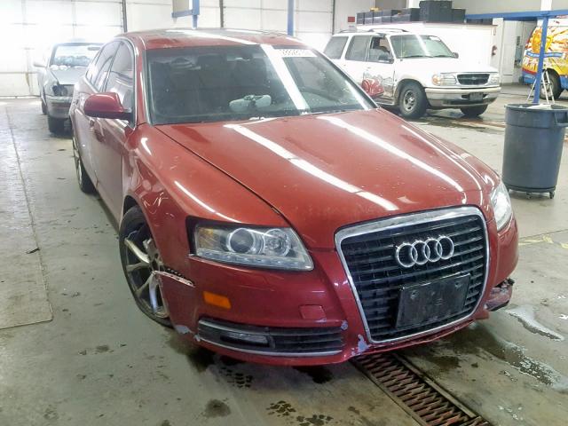 WAUSG74F69N048028 - 2009 AUDI A6 RED photo 1