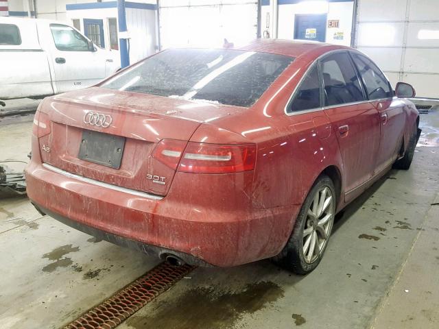 WAUSG74F69N048028 - 2009 AUDI A6 RED photo 4