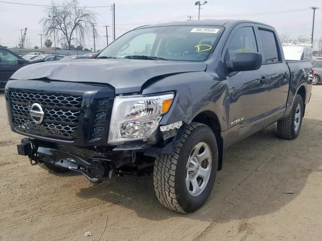 1N6AA1EJ0HN528285 - 2017 NISSAN TITAN S GRAY photo 2