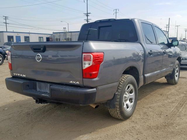 1N6AA1EJ0HN528285 - 2017 NISSAN TITAN S GRAY photo 4