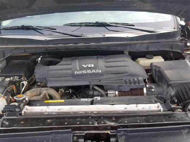 1N6AA1EJ0HN528285 - 2017 NISSAN TITAN S GRAY photo 7