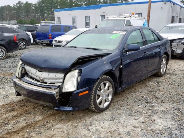 1G6DW677350150247 - 2005 CADILLAC STS BLUE photo 2