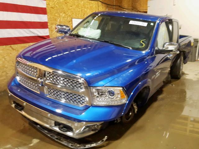 1C6RR7JTXHS773208 - 2017 RAM 1500 LARAM BLUE photo 2