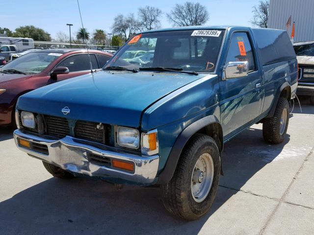 1N6SD11Y4SC337387 - 1995 NISSAN TRUCK XE TURQUOISE photo 2