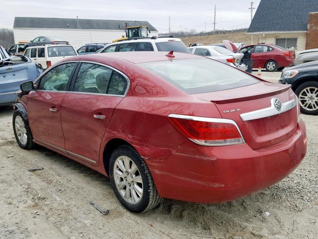 1G4GA5ER2DF129341 - 2013 BUICK LACROSSE RED photo 3