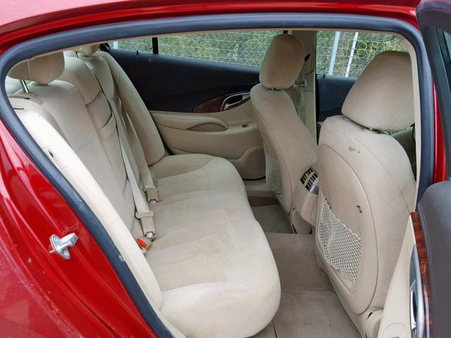 1G4GA5ER2DF129341 - 2013 BUICK LACROSSE RED photo 6