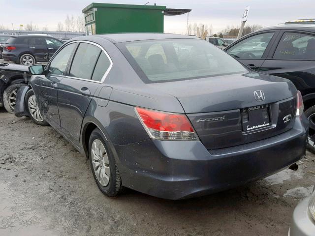 1HGCP2F39AA007385 - 2010 HONDA ACCORD LX GRAY photo 3