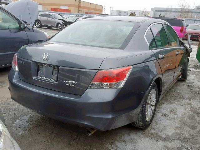 1HGCP2F39AA007385 - 2010 HONDA ACCORD LX GRAY photo 4